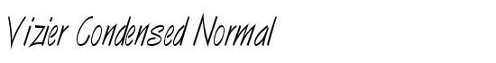 Vizier Condensed Normal - Download Thousands of Free Fonts at FontZone.net