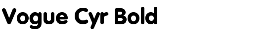 Vogue Cyr Bold - Download Thousands of Free Fonts at FontZone.net