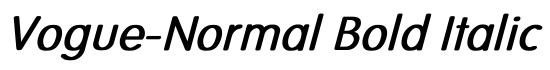 Vogue-Normal Bold Italic - Download Thousands of Free Fonts at FontZone.net