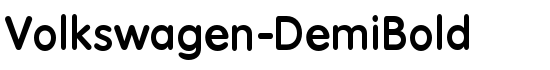 Volkswagen-DemiBold - Download Thousands of Free Fonts at FontZone.net