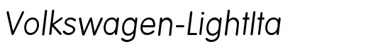 Volkswagen-LightIta - Download Thousands of Free Fonts at FontZone.net