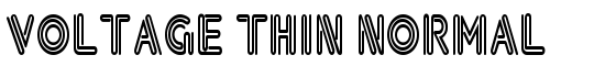 Voltage Thin Normal - Download Thousands of Free Fonts at FontZone.net