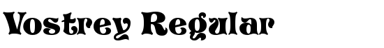 Vostrey Regular - Download Thousands of Free Fonts at FontZone.net