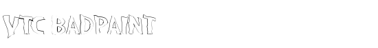 VTC BadPaint - Download Thousands of Free Fonts at FontZone.net