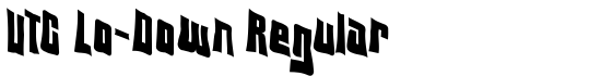 VTC Lo-Down Regular - Download Thousands of Free Fonts at FontZone.net