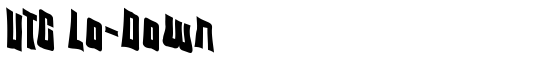 VTC Lo-Down - Download Thousands of Free Fonts at FontZone.net