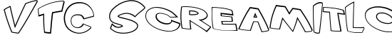 VTC ScreamItLoud Outline - Download Thousands of Free Fonts at FontZone.net