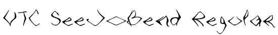 VTC SeeJoBend Regular - Download Thousands of Free Fonts at FontZone.net