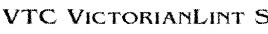 VTC VictorianLint SC - Download Thousands of Free Fonts at FontZone.net