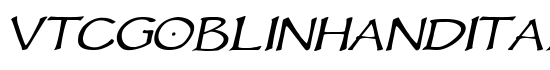VTCGoblinHandItalic - Download Thousands of Free Fonts at FontZone.net