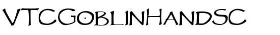 VTCGoblinHandSC - Download Thousands of Free Fonts at FontZone.net