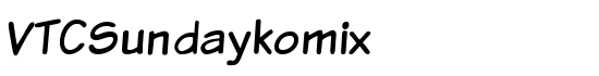 VTCSundaykomix - Download Thousands of Free Fonts at FontZone.net