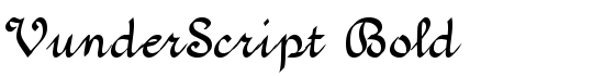 VunderScript Bold - Download Thousands of Free Fonts at FontZone.net