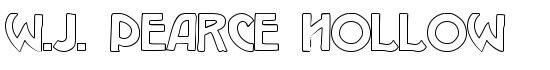 W.J. Pearce hollow - Download Thousands of Free Fonts at FontZone.net