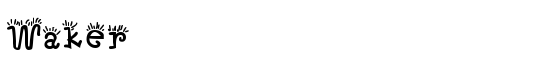 Waker - Download Thousands of Free Fonts at FontZone.net
