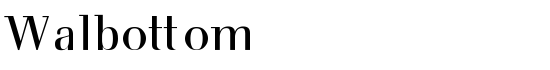 Walbottom - Download Thousands of Free Fonts at FontZone.net