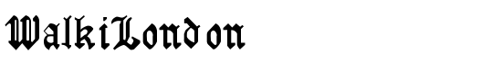 WalkiLondon  - Download Thousands of Free Fonts at FontZone.net
