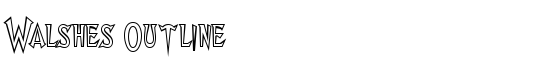 Walshes Outline - Download Thousands of Free Fonts at FontZone.net