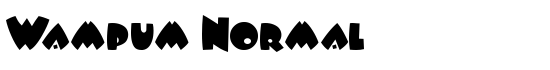 Wampum Normal - Download Thousands of Free Fonts at FontZone.net