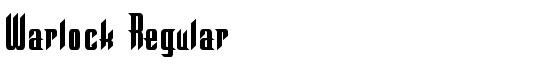 Warlock Regular - Download Thousands of Free Fonts at FontZone.net