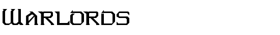 Warlords - Download Thousands of Free Fonts at FontZone.net