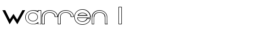 Warren 1 - Download Thousands of Free Fonts at FontZone.net
