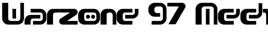 Warzone 97 Medium Left - Download Thousands of Free Fonts at FontZone.net