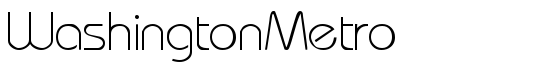 WashingtonMetro - Download Thousands of Free Fonts at FontZone.net