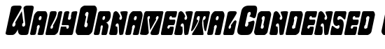 WavyOrnamentalCondensed Oblique - Download Thousands of Free Fonts at FontZone.net