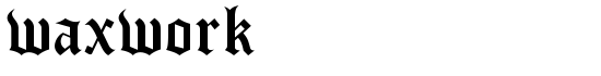 waxwork DEMO - Download Thousands of Free Fonts at FontZone.net