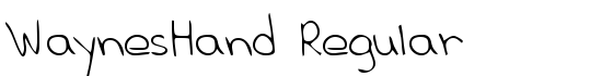WaynesHand Regular - Download Thousands of Free Fonts at FontZone.net