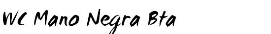 WC Mano Negra Bta - Download Thousands of Free Fonts at FontZone.net