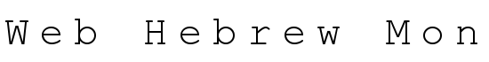 Web Hebrew Monospace - Download Thousands of Free Fonts at FontZone.net