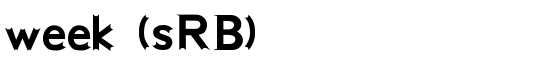 week (sRB) - Download Thousands of Free Fonts at FontZone.net