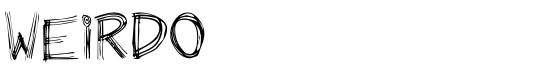 Weirdo - Download Thousands of Free Fonts at FontZone.net