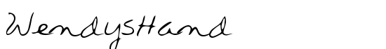 WendysHand - Download Thousands of Free Fonts at FontZone.net
