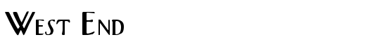 West End - Download Thousands of Free Fonts at FontZone.net