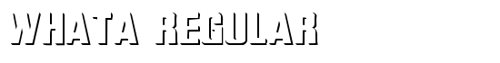 WhatA Regular - Download Thousands of Free Fonts at FontZone.net