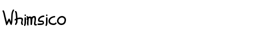 Whimsico - Download Thousands of Free Fonts at FontZone.net
