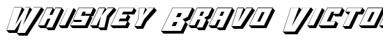Whiskey Bravo Victor 3D - Download Thousands of Free Fonts at FontZone.net