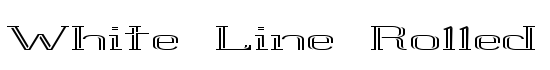 White Line Rolled - Download Thousands of Free Fonts at FontZone.net