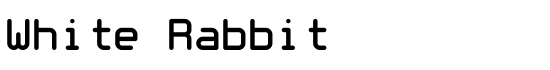 White Rabbit - Download Thousands of Free Fonts at FontZone.net