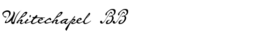 Whitechapel BB - Download Thousands of Free Fonts at FontZone.net