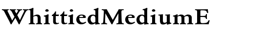WhittiedMediumE - Download Thousands of Free Fonts at FontZone.net