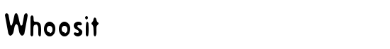 Whoosit - Download Thousands of Free Fonts at FontZone.net