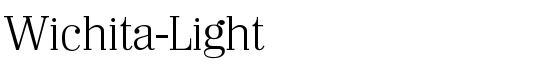 Wichita-Light - Download Thousands of Free Fonts at FontZone.net