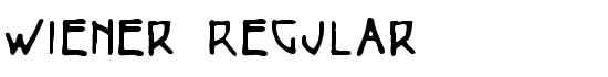 Wiener Regular - Download Thousands of Free Fonts at FontZone.net