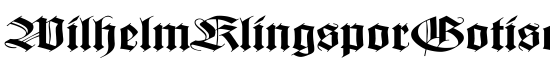 WilhelmKlingsporGotisch Ex - Download Thousands of Free Fonts at FontZone.net