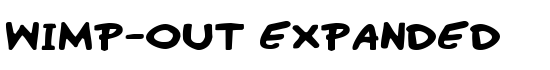 Wimp-Out Expanded - Download Thousands of Free Fonts at FontZone.net