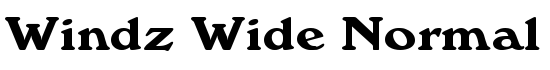 Windz Wide Normal - Download Thousands of Free Fonts at FontZone.net